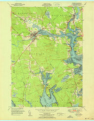 Machias Maine Historical topographic map, 1:24000 scale, 7.5 X 7.5 Minute, Year 1951