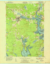 Machias Maine Historical topographic map, 1:24000 scale, 7.5 X 7.5 Minute, Year 1951