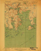 Machias Maine Historical topographic map, 1:62500 scale, 15 X 15 Minute, Year 1918