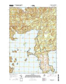 Machias Bay Maine Current topographic map, 1:24000 scale, 7.5 X 7.5 Minute, Year 2014