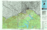 Madawaska Maine Historical topographic map, 1:100000 scale, 30 X 60 Minute, Year 1994