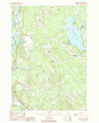 Madison East Maine Historical topographic map, 1:24000 scale, 7.5 X 7.5 Minute, Year 1989