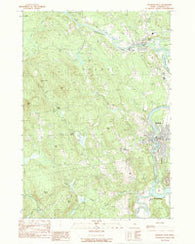 Madison West Maine Historical topographic map, 1:24000 scale, 7.5 X 7.5 Minute, Year 1989