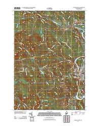 Madison West Maine Historical topographic map, 1:24000 scale, 7.5 X 7.5 Minute, Year 2011