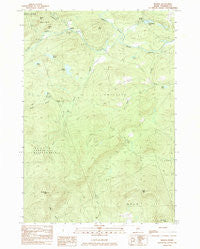 Madrid Maine Historical topographic map, 1:24000 scale, 7.5 X 7.5 Minute, Year 1984