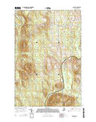 Mapleton Maine Current topographic map, 1:24000 scale, 7.5 X 7.5 Minute, Year 2014