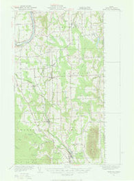 Mars Hill Maine Historical topographic map, 1:62500 scale, 15 X 15 Minute, Year 1951