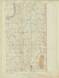 Mars Hill Maine Historical topographic map, 1:62500 scale, 15 X 15 Minute, Year 1940
