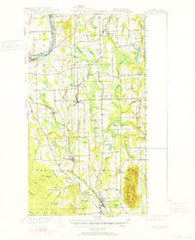 Mars Hill Maine Historical topographic map, 1:62500 scale, 15 X 15 Minute, Year 1951