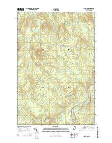 Mary L Pond Maine Current topographic map, 1:24000 scale, 7.5 X 7.5 Minute, Year 2014