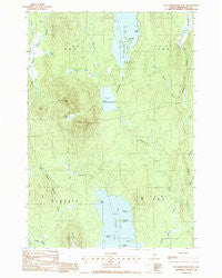 Mattamiscontis Mtn Maine Historical topographic map, 1:24000 scale, 7.5 X 7.5 Minute, Year 1988
