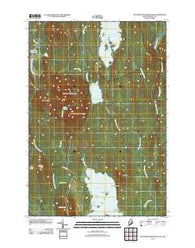 Mattamiscontis Mountain Maine Historical topographic map, 1:24000 scale, 7.5 X 7.5 Minute, Year 2011
