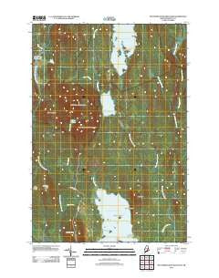 Mattamiscontis Mountain Maine Historical topographic map, 1:24000 scale, 7.5 X 7.5 Minute, Year 2011