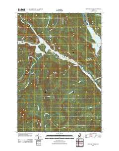 Mattaseunk Lake Maine Historical topographic map, 1:24000 scale, 7.5 X 7.5 Minute, Year 2011