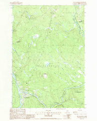 Mattawamkeag Maine Historical topographic map, 1:24000 scale, 7.5 X 7.5 Minute, Year 1988