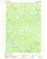 Mattawamkeag Maine Historical topographic map, 1:24000 scale, 7.5 X 7.5 Minute, Year 1988