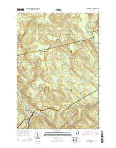 Mattawamkeag Maine Current topographic map, 1:24000 scale, 7.5 X 7.5 Minute, Year 2014