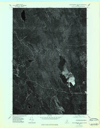 Mattawamkeag Lake SW Maine Historical topographic map, 1:24000 scale, 7.5 X 7.5 Minute, Year 1975