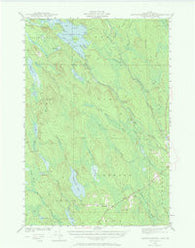 Mattawamkeag Lake Maine Historical topographic map, 1:62500 scale, 15 X 15 Minute, Year 1941