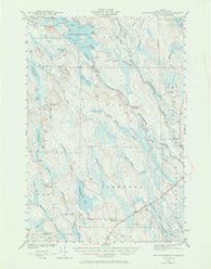 Mattawamkeag Lake Maine Historical topographic map, 1:62500 scale, 15 X 15 Minute, Year 1941