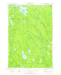 Mattawamkeag Lake Maine Historical topographic map, 1:62500 scale, 15 X 15 Minute, Year 1941