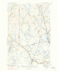 Mattawamkeag Maine Historical topographic map, 1:62500 scale, 15 X 15 Minute, Year 1942