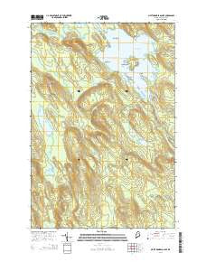Mattawamkeag Lake Maine Current topographic map, 1:24000 scale, 7.5 X 7.5 Minute, Year 2014