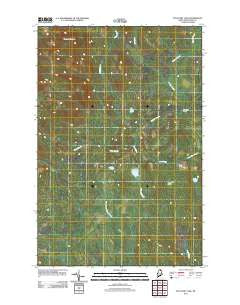 McClusky Lake Maine Historical topographic map, 1:24000 scale, 7.5 X 7.5 Minute, Year 2011