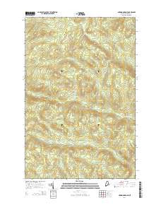 McKinnon Brook Maine Current topographic map, 1:24000 scale, 7.5 X 7.5 Minute, Year 2014