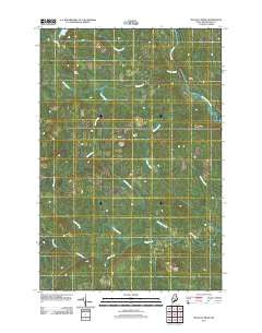 McNally Ridge Maine Historical topographic map, 1:24000 scale, 7.5 X 7.5 Minute, Year 2011