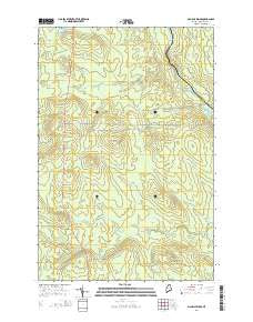 McNally Ridge Maine Current topographic map, 1:24000 scale, 7.5 X 7.5 Minute, Year 2014