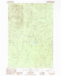 Mc Clusky Lake Maine Historical topographic map, 1:24000 scale, 7.5 X 7.5 Minute, Year 1986