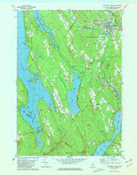 Mechanic Falls Maine Historical topographic map, 1:24000 scale, 7.5 X 7.5 Minute, Year 1981