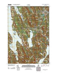 Mechanic Falls Maine Historical topographic map, 1:24000 scale, 7.5 X 7.5 Minute, Year 2011