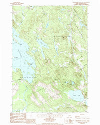Meddybemps Lake East Maine Historical topographic map, 1:24000 scale, 7.5 X 7.5 Minute, Year 1987