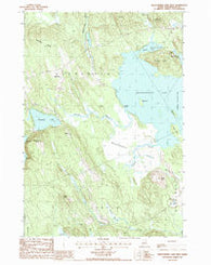 Meddybemps Lake West Maine Historical topographic map, 1:24000 scale, 7.5 X 7.5 Minute, Year 1987