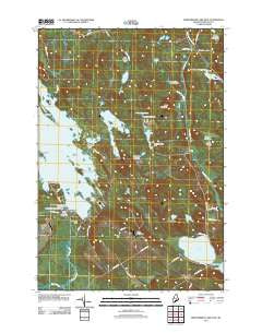 Meddybemps Lake East Maine Historical topographic map, 1:24000 scale, 7.5 X 7.5 Minute, Year 2011