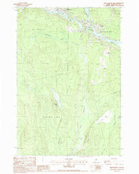 Medunkeunk Lake Maine Historical topographic map, 1:24000 scale, 7.5 X 7.5 Minute, Year 1988