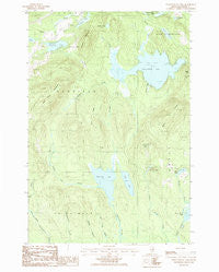 Meduxnekeag Lake Maine Historical topographic map, 1:24000 scale, 7.5 X 7.5 Minute, Year 1986