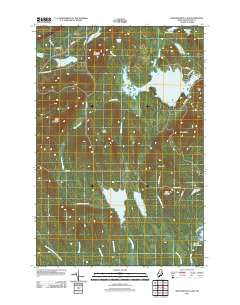 Meduxnekeag Lake Maine Historical topographic map, 1:24000 scale, 7.5 X 7.5 Minute, Year 2011