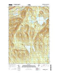 Meduxnekeag Lake Maine Current topographic map, 1:24000 scale, 7.5 X 7.5 Minute, Year 2014
