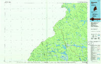 Megantic Maine Historical topographic map, 1:100000 scale, 30 X 60 Minute, Year 1986