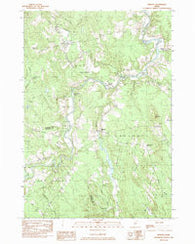 Mercer Maine Historical topographic map, 1:24000 scale, 7.5 X 7.5 Minute, Year 1982