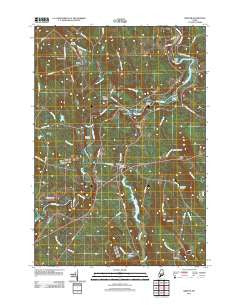 Mercer Maine Historical topographic map, 1:24000 scale, 7.5 X 7.5 Minute, Year 2011