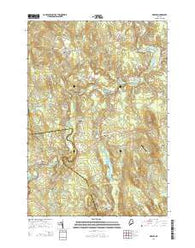 Mercer Maine Current topographic map, 1:24000 scale, 7.5 X 7.5 Minute, Year 2014