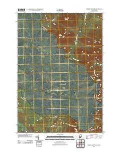 Merrill Mountain Maine Historical topographic map, 1:24000 scale, 7.5 X 7.5 Minute, Year 2011