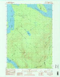 Metallak Mtn Maine Historical topographic map, 1:24000 scale, 7.5 X 7.5 Minute, Year 1984