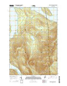 Metallak Mountain Maine Current topographic map, 1:24000 scale, 7.5 X 7.5 Minute, Year 2014