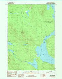 Middle Dam Maine Historical topographic map, 1:24000 scale, 7.5 X 7.5 Minute, Year 1984