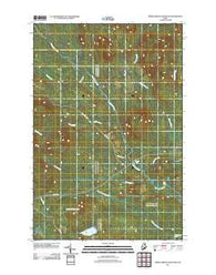 Middle Brook Mountain Maine Historical topographic map, 1:24000 scale, 7.5 X 7.5 Minute, Year 2011